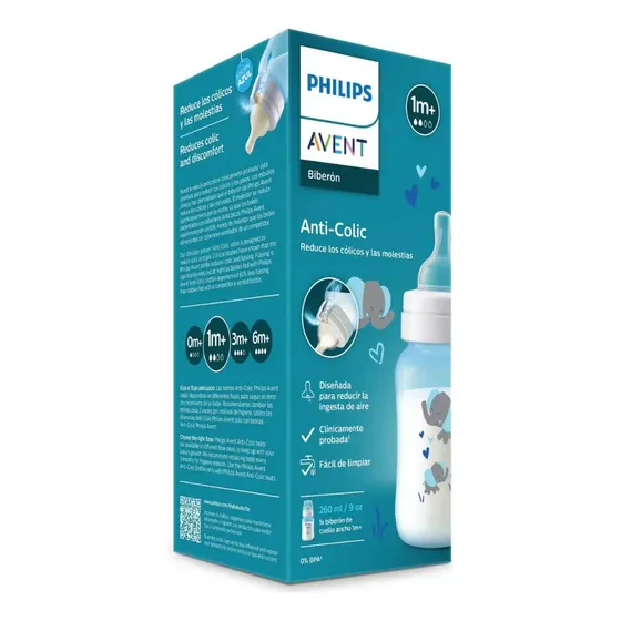 Biberón Anticolic 9oz Elefante Philips Avent | Cuotas sin interés