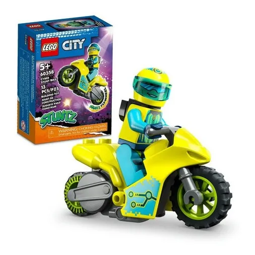 Kit Lego City Moto Acrobática Cibernauta 60358 - 13 Piezas