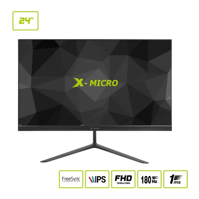 Monitor Gamer 24 X-micro Full Hd Ips 180hz 1ms Hdmi X24f-kq1e Freesync