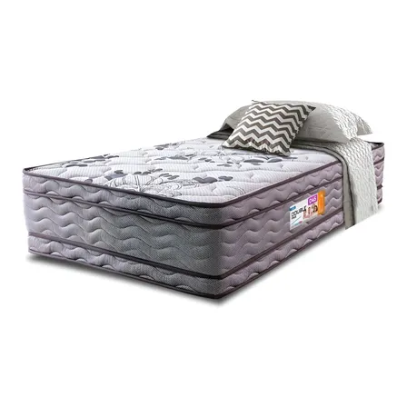 Colchão Solteiro Ortofirm 88x188x32 Double Face Espuma D45 Cinza