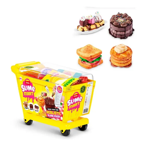 Slime Mart Basket – ZURU, Set De Slime Squishy Réaliste Pour Créer Des Aliments, Non Comestible, Dès 6 Ans, Sensoriel Et Créatif