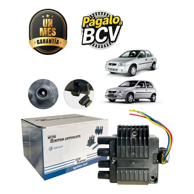 Bobina Encendido Rayada Chevrolet Corsa Con Conector