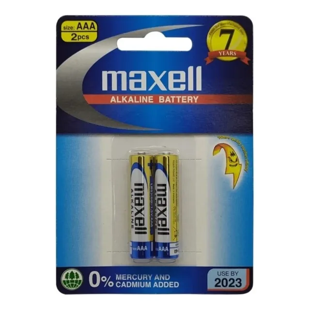 Pilas Baterías Maxell Aaa 2pcs. Nuevas!!!