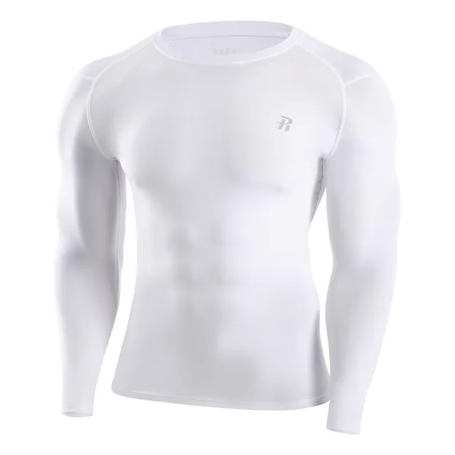 Runhit Camisa Compresion Manga Larga Para Hombre Upf 50+