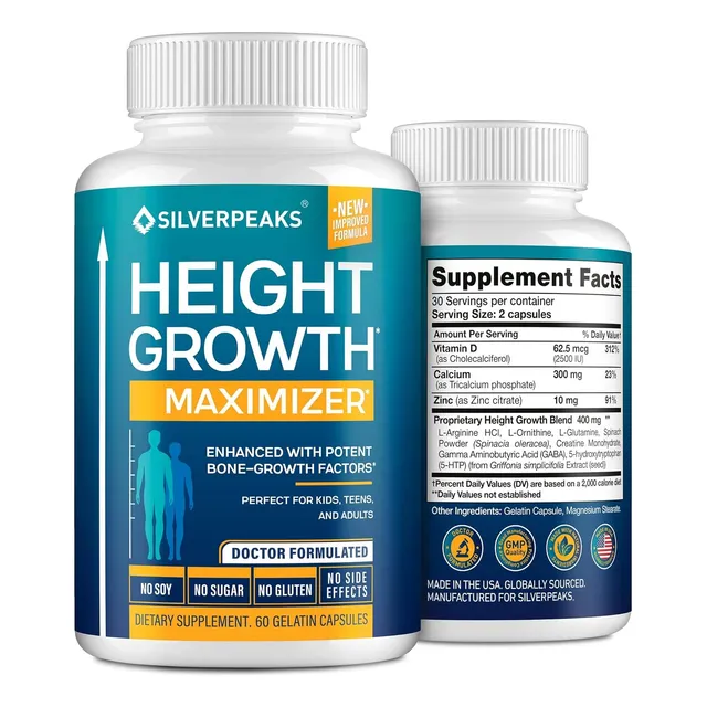 Height Growth Pildoras De Crecimiento De Estatura Adolecente