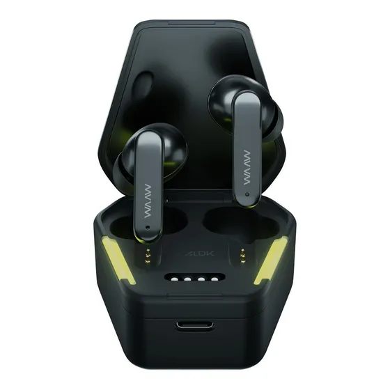 Fone de Ouvido Bluetooth WAAW by ALOK Energy 100EBG com Microfone e Modo Gamer