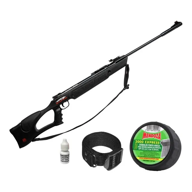 Rifle Deportivo Black Hawk Cargador 7 Tiros Cal 5.5 Mendoza
