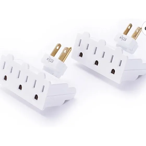 Toma Eléctrica  Escualizable 180 Polo A Tierra Adaptador