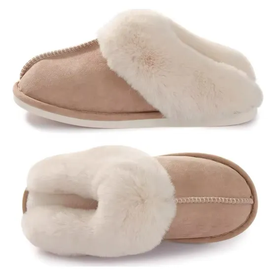 Pantuflas Peludas Modernas De Mujer Abrigadas Súper Cómodas