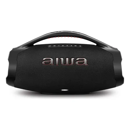 Caixa De Som Aiwa Boombox Modelo Bbs-01-b Preto Preto 127/220v