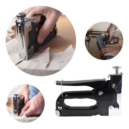 Grampeador Pressão Compacto Tapeceiro Profissional Preto Grampeador Pressão Compacto Tapeceiro Profissional Preto