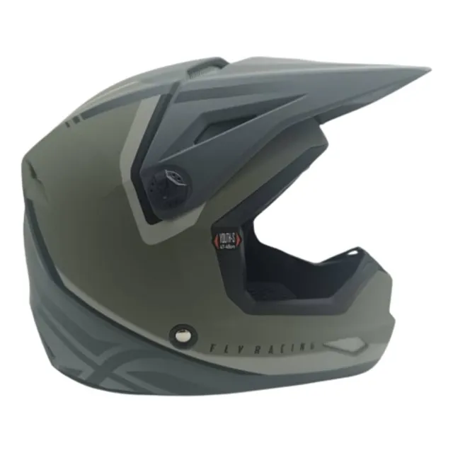 Casco Fly Racing Mx Jr Kinetic Vision Verde Oliva T  S 