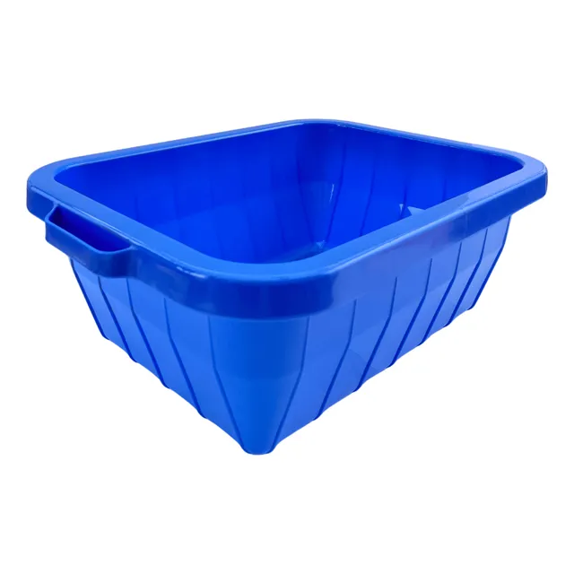 Tina O Palangana De Plástico Rectangular 30 Litros Color Azul
