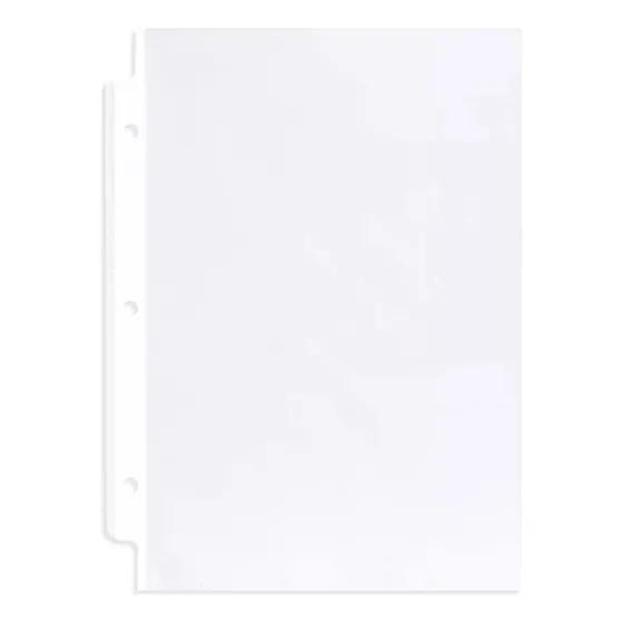 Protector Hojas Media Carta Esquela Carpeta Polietileno 50pz