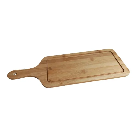 Tabla De Picar Con Mango Madera Cocina Picadas Asado 17x36