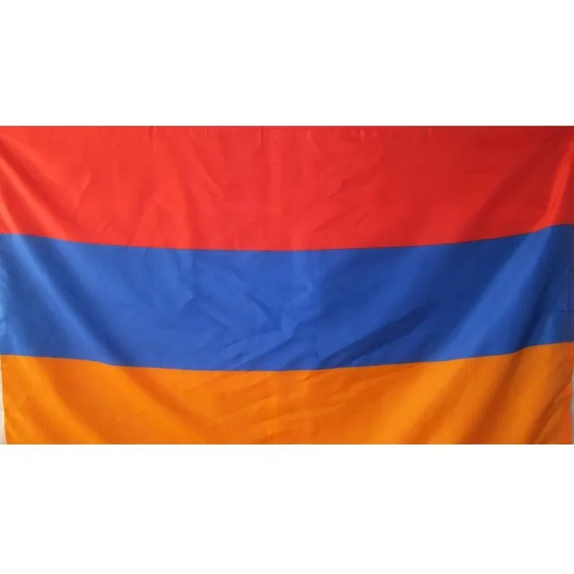 Bandera De Armenia (tamaño 90x150 Cm) Doble Faz Polyester