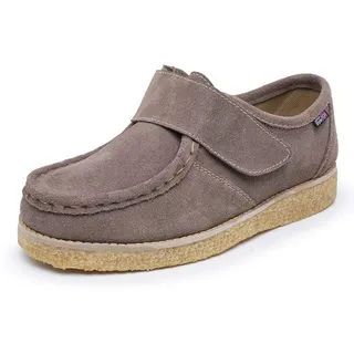 Sapato Com Fechamento Estilo Velcro Solado Crepe Goma Sapato Com Fechamento Estilo Velcro Solado Crepe Goma