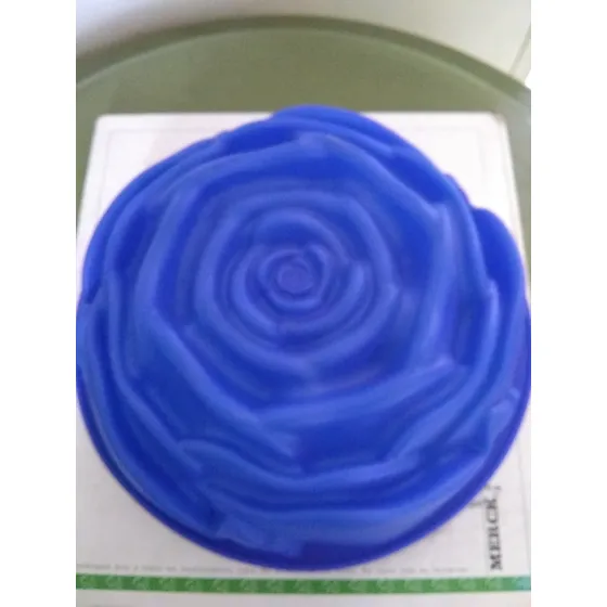 Molde De Silicon Flor Azul - Para Tortas Y Gelatinas