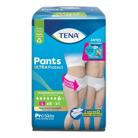 Ropa Interior tena Pants Ultra Protect Adultos G/eg X8 Unidades L