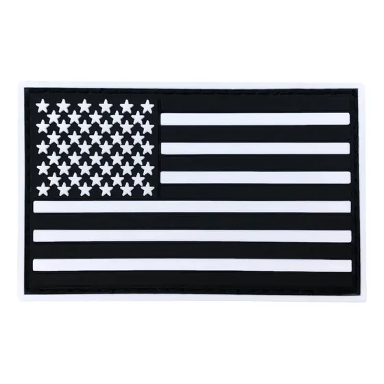 Bandeira Dos Estados Unidos Eua Emborrachada Patch Adesivo Velcro 3d Ex Decor