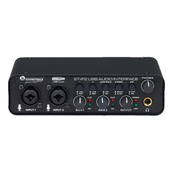 Interface Soundtrack St-if2 Usb / 2 Canales/ 24 Bits/192 Khz Color Negro