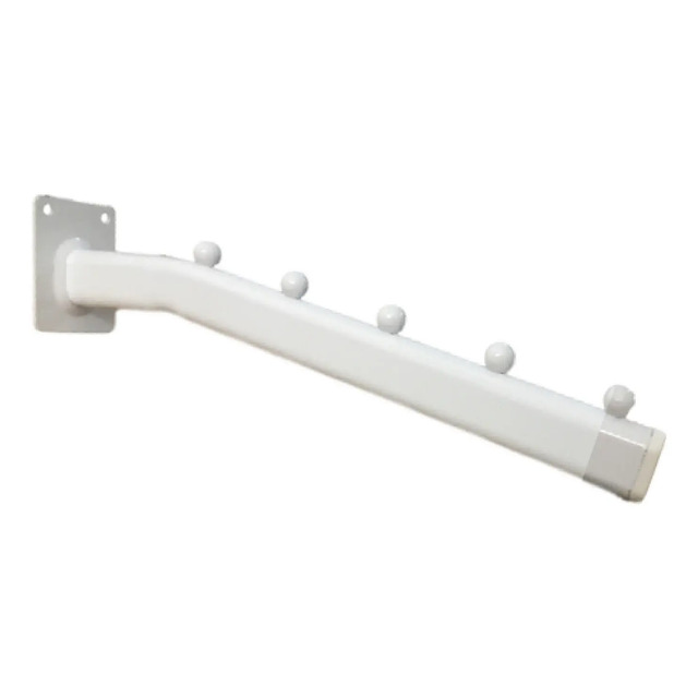 Cabide Suporte Rt Arara Inclinada De 30cm Preto Para Parede. Branco Cabide Suporte Rt Arara Inclinada De 30cm Preto Para Parede. Branco