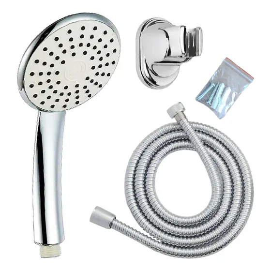 Juego Ducha Set Mango Soporte Flexible 1,6 Mt Swertt Taumm