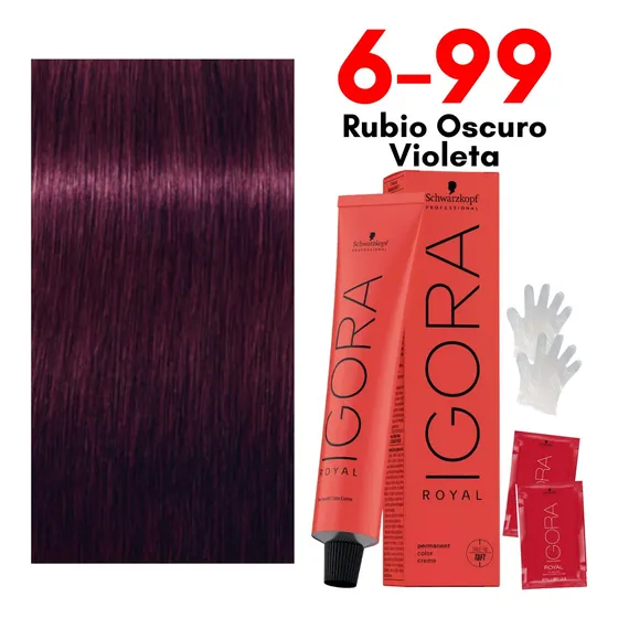 Tinte Igora Royal Todos Los Tonos Avellana Violeta Cobre Roj