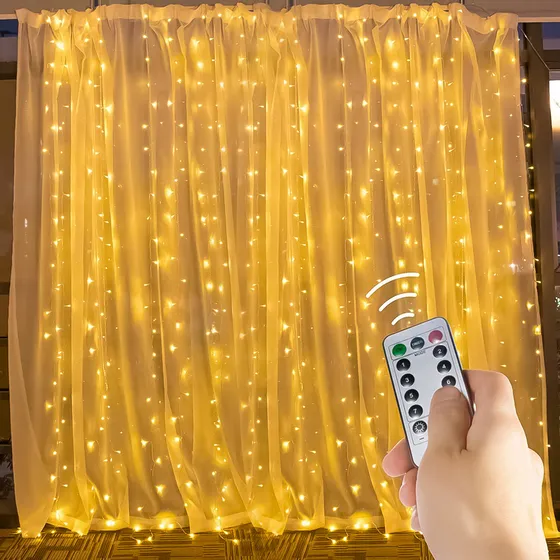 Cortina De Luz Led 3 Mts De Largo X 3 Mts De Ancho Con Contr