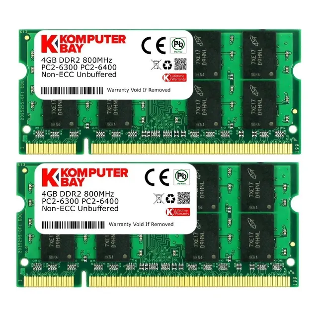 Memoria Ram 8 Gb (2 X 4gb) Pc2-6400 Ddr2-800 Sodimm