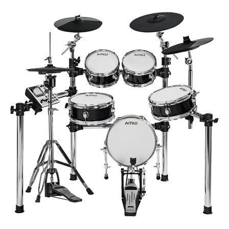 Amw Ed15 Pro Bateria Eletrônica Toda Em Mesh Dual Zone Pratos Dual Zone + Choke Condução Tri Zone Com Chimbal Físico Real Hi Hat E Ferragens Premium Amw Ed15 Pro Bateria Eletrônica Toda Em Mesh Dual Zone Pratos Dual Zone + Choke Condução Tri Zone Com Chimbal Físico Real Hi Hat E Ferragens Premium