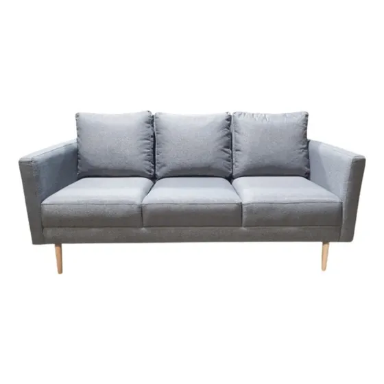 Sofá Mueble 3 Puestos Arx 185x85cm Tela/ Semicuero 