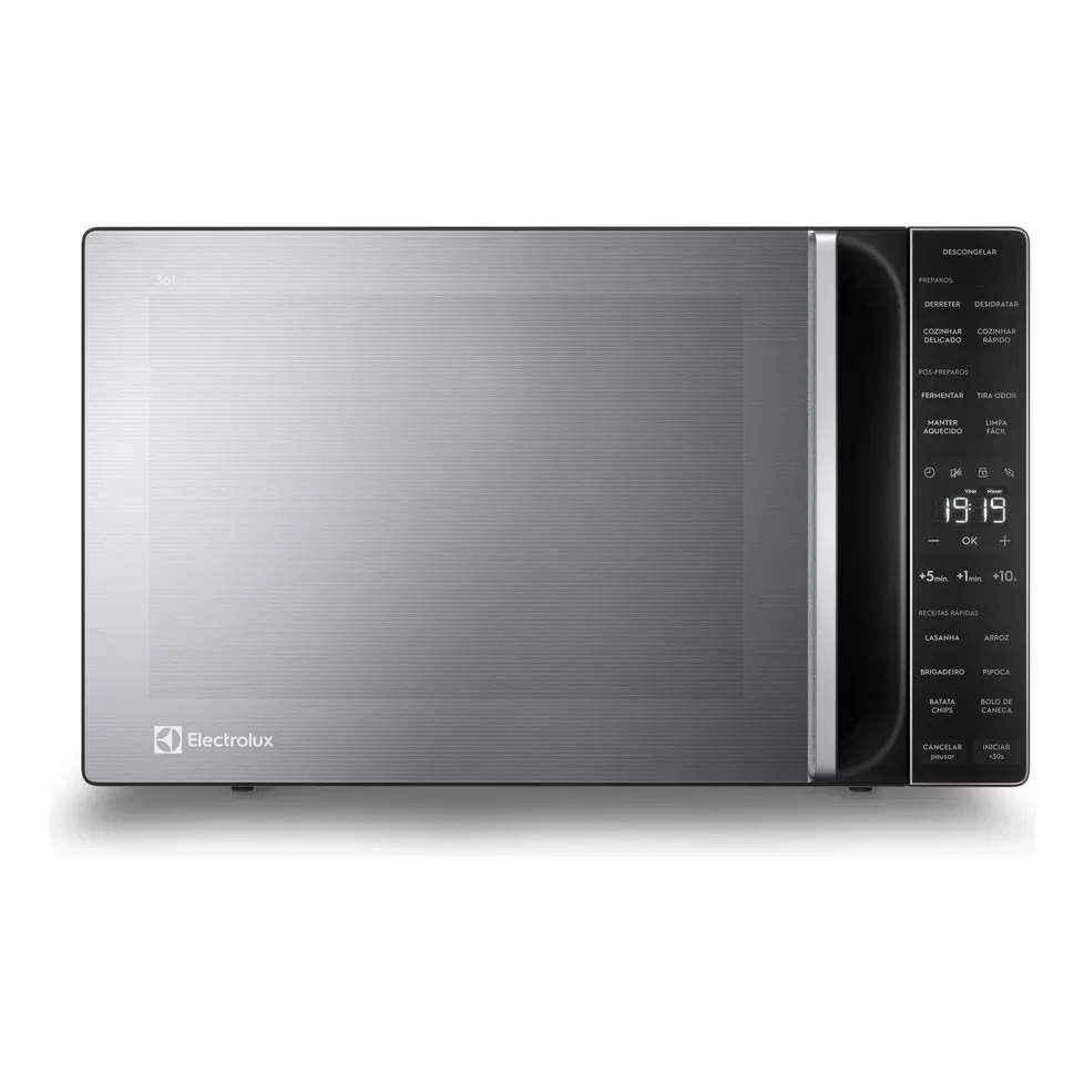 Micro-ondas Electrolux 36L cor Inox Efficient com Descongelamento Assistido ME36S