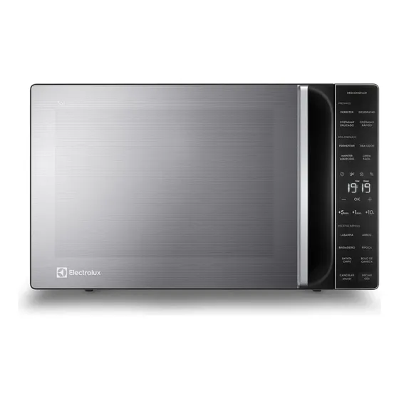 Micro-ondas Electrolux 36L cor Inox Efficient com Descongelamento Assistido ME36S