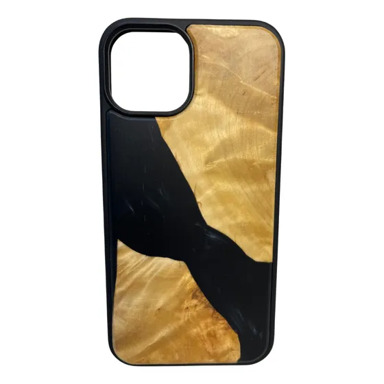 Case Madera Y Resina Para iPhone 13 Estuche Freecell