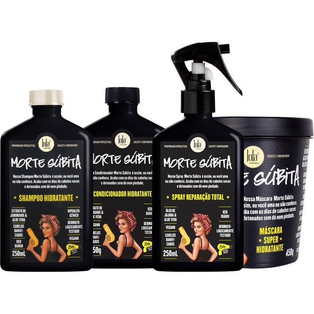 Kit Lola Cosmetics Morte Súbita 4 Itens Kit Lola Cosmetics Morte Súbita 4 Itens