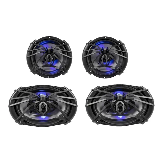 Bocinas 6.5 Y 6.x9 Soundstream Paquete Cono Plata