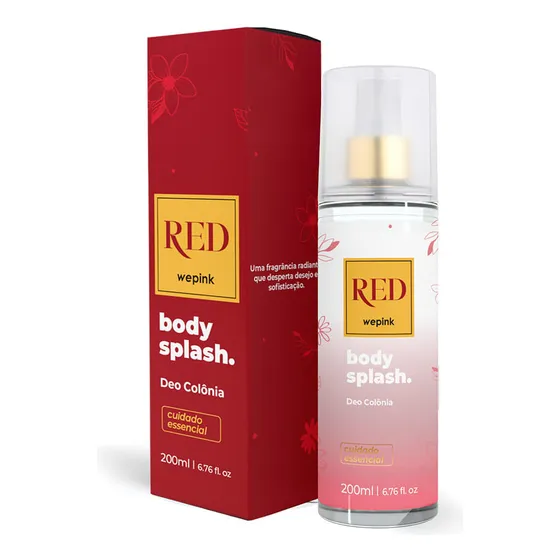 Body Splash Red Desodorante Colônia 200ml Wepink