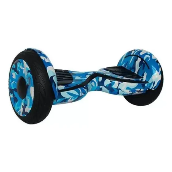 Hoverboard 10 Polegadas Azul Camuflado  Skate Elétrico