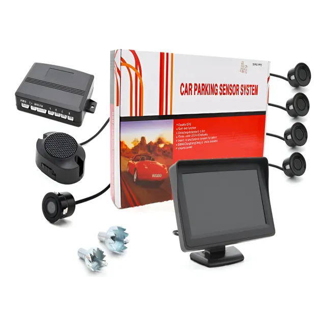 Sensor De Retroceso Con Camara +pantalla Led C/ Sonido
