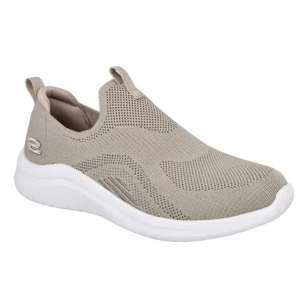 Tênis Feminino Skechers Ultra Flex 2.0 Marrom-claro Lisa 36