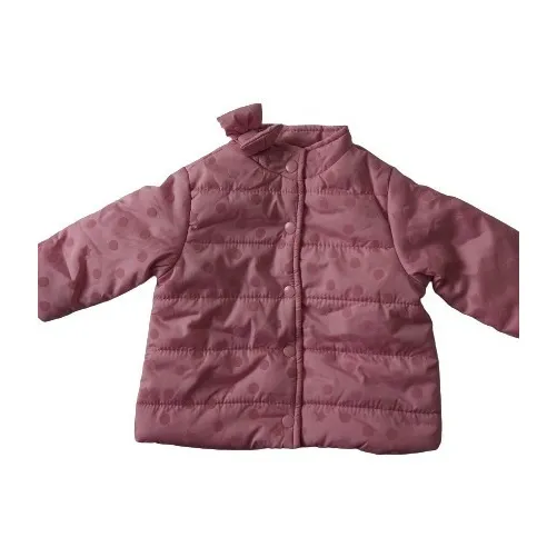 Chaqueta Acolchada Impermeable Con Capucha Para Bebé Niña 