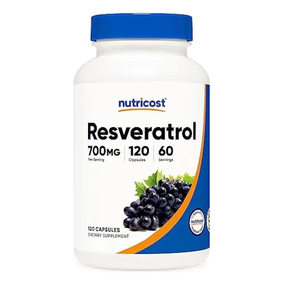 Resveratrol Nutricost 700 Mg, 120 Cápsulas, Vegano,