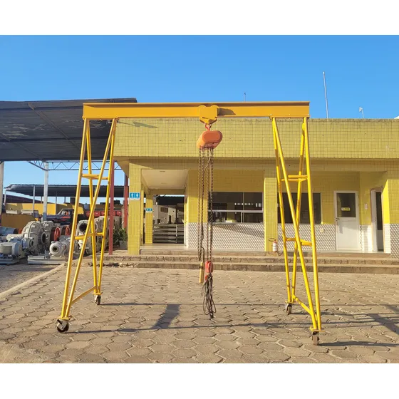 Pórtico Movél De 2t E Talha Elétrica De 1t Trífasico