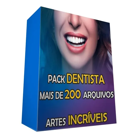 Pack Dentista 200 Arquivos Editáveis Mídias Sociais Pdf