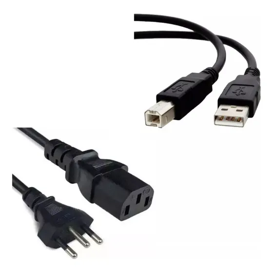 Kit Cabos P/ Impressora Brother Hl-1212w Dcp-8112dn Dcp-7020