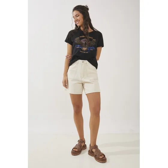 Short De Gabardina Cargo Rimmel