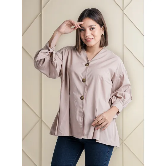 Blusa Ainoa - Nébula - Beige
