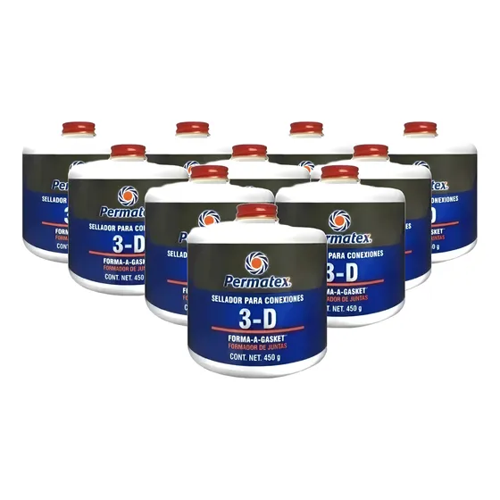 Sellador Para Conexiones 3-d 450grs Permatex (10 Piezas)