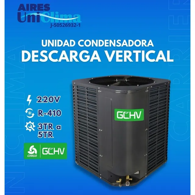 Condensador 5tr Descarga Vertical Gchv/carrier  R410 220v1ph